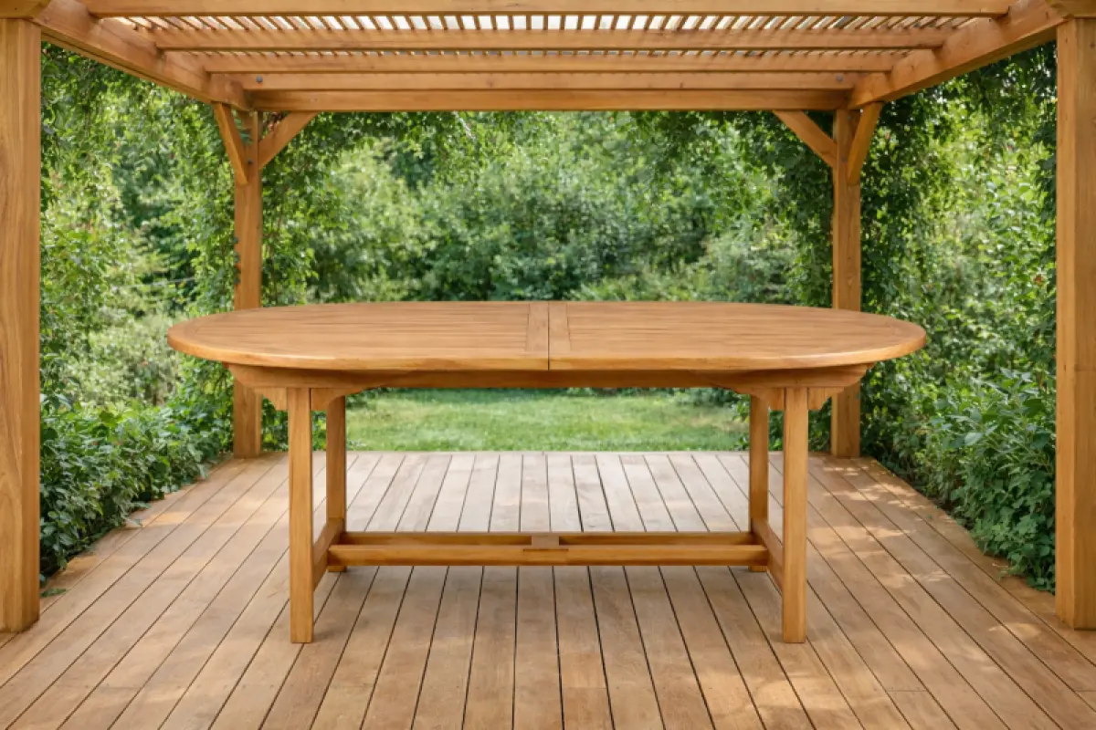 Ausziehbarer Gartentisch Rovello Oval