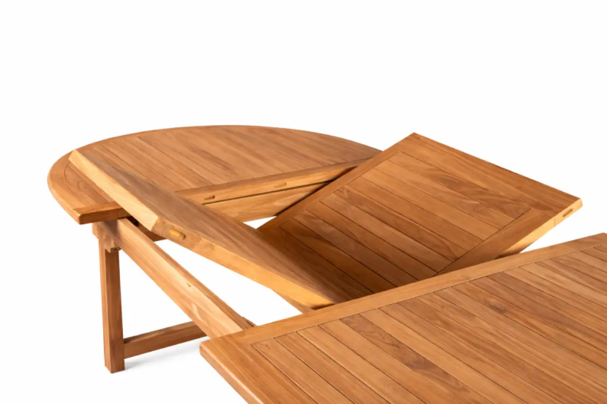 Ausziehbarer Gartentisch Rovello Oval