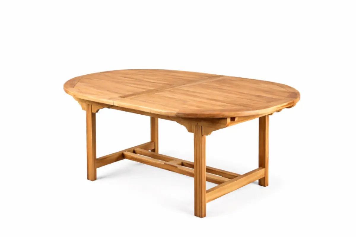 Ausziehbarer Gartentisch Rovello Oval