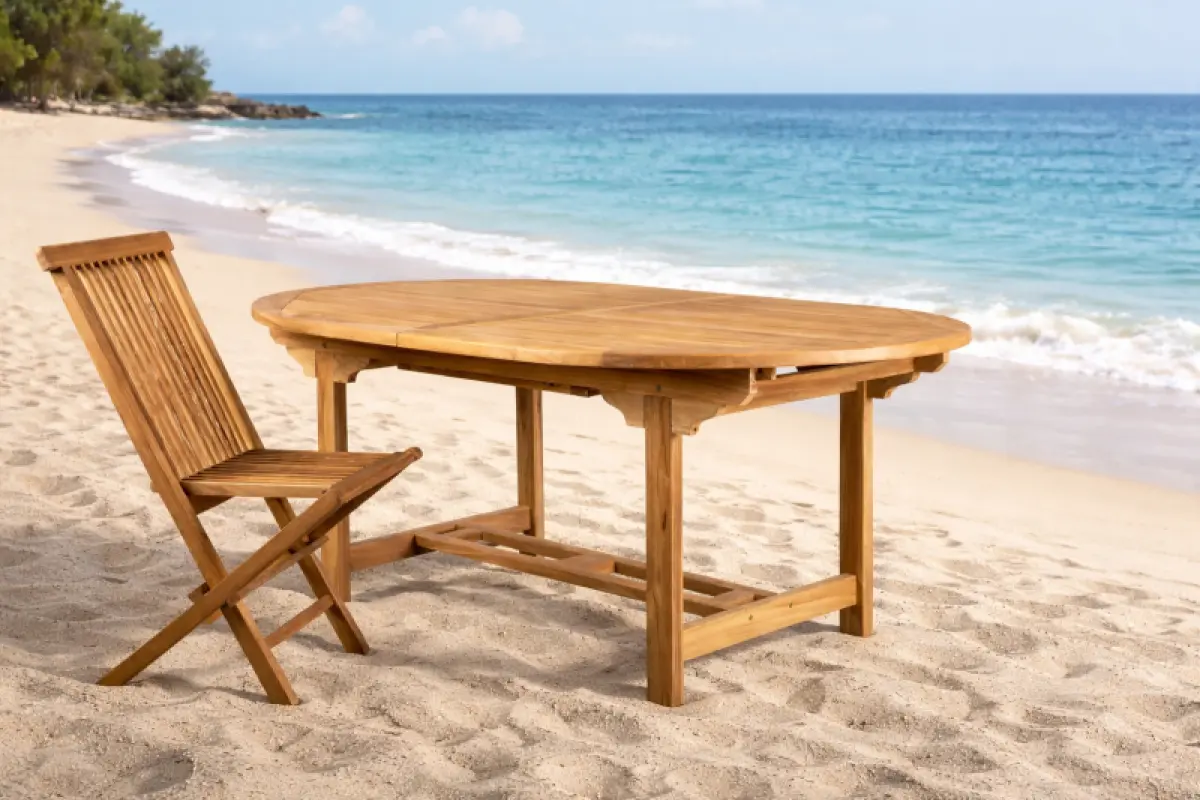 Ausziehbarer Gartentisch Rovello Oval