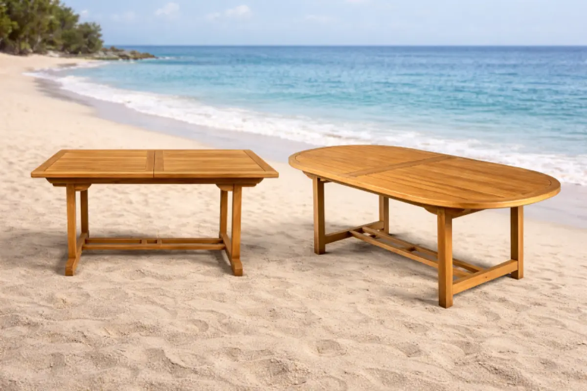 Ausziehbarer Gartentisch Rovello Oval