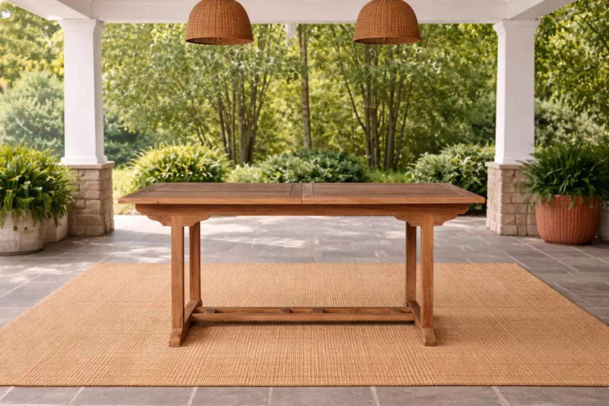 Ausziehbarer Gartentisch Rovello Rechtckig