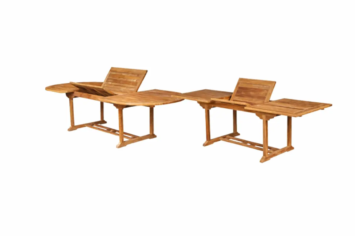 Ausziehbarer Gartentisch Rovello Rechtckig