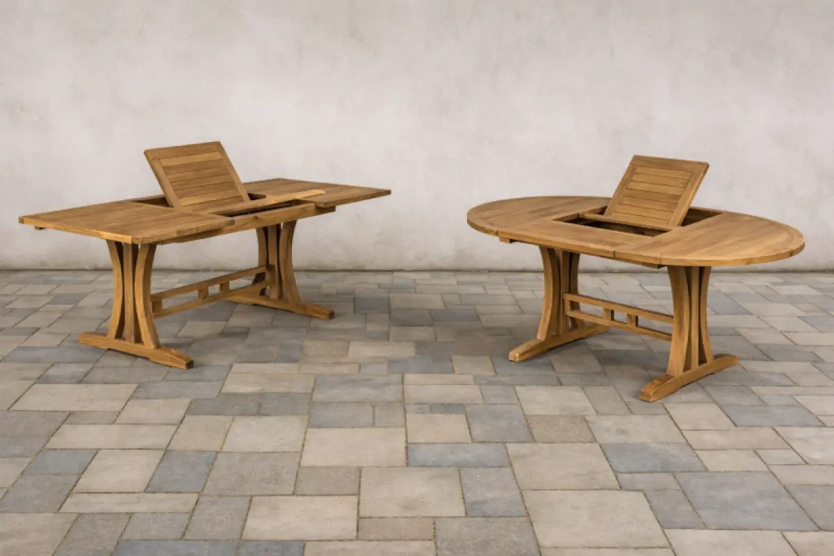 Ausziehbarer Gartentisch Sumba Oval 