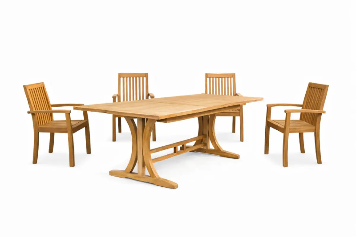 Ausziehbarer Gartentisch Sumba Rechteckig