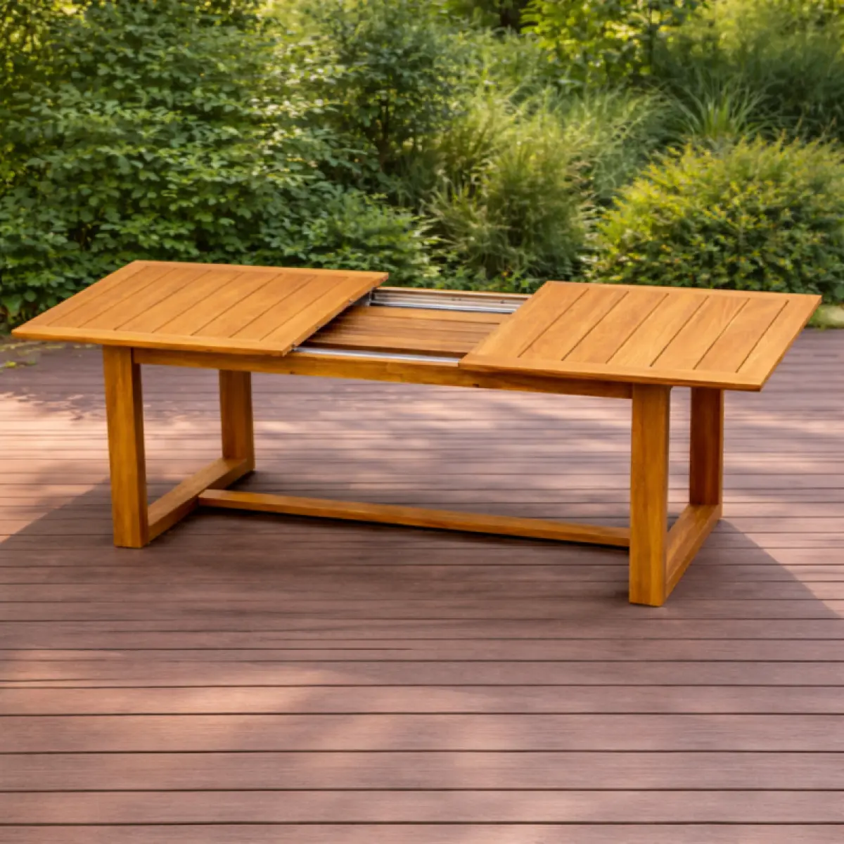 Ausziehbarer Teakholz Tisch Lena