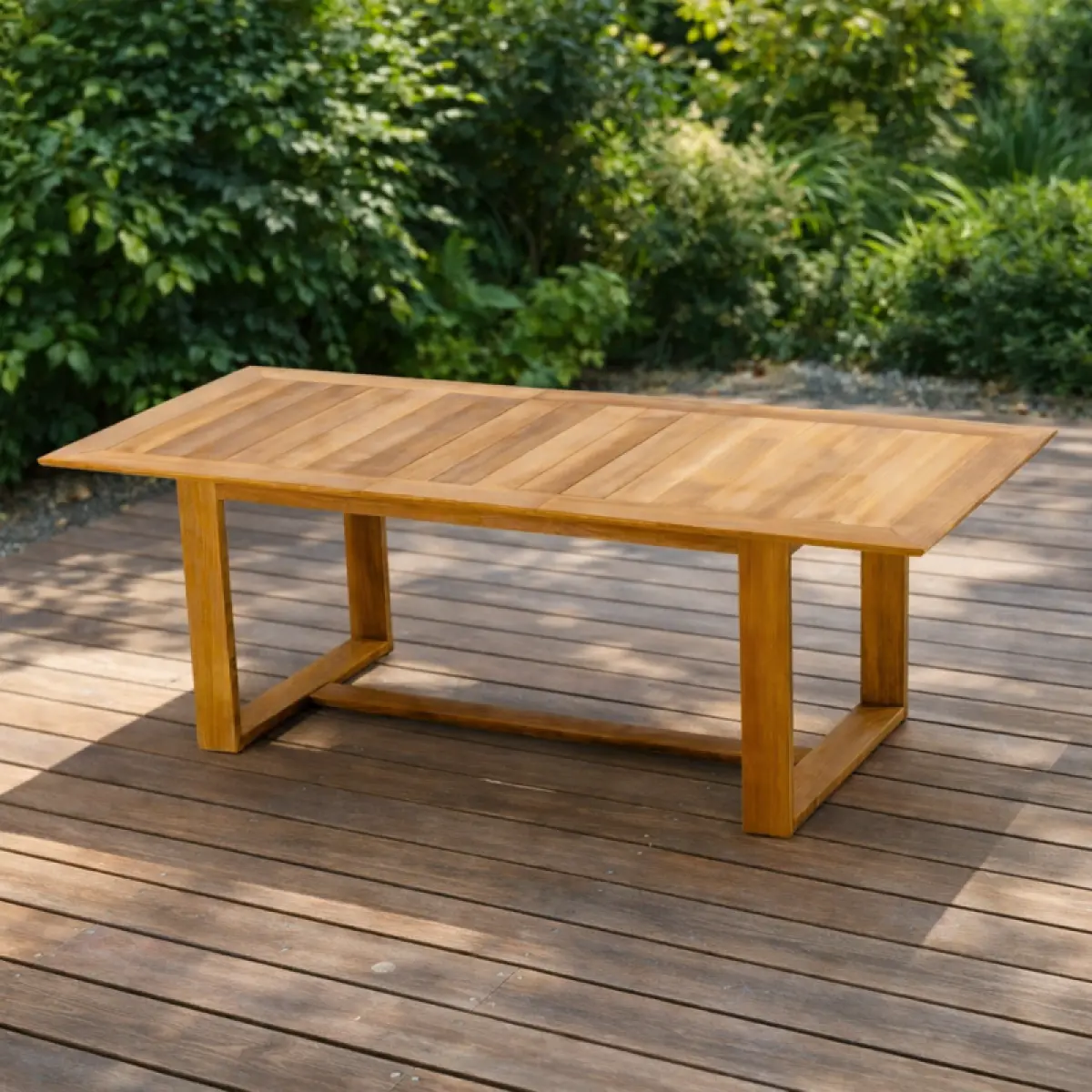 Ausziehbarer Teakholz Tisch Lena