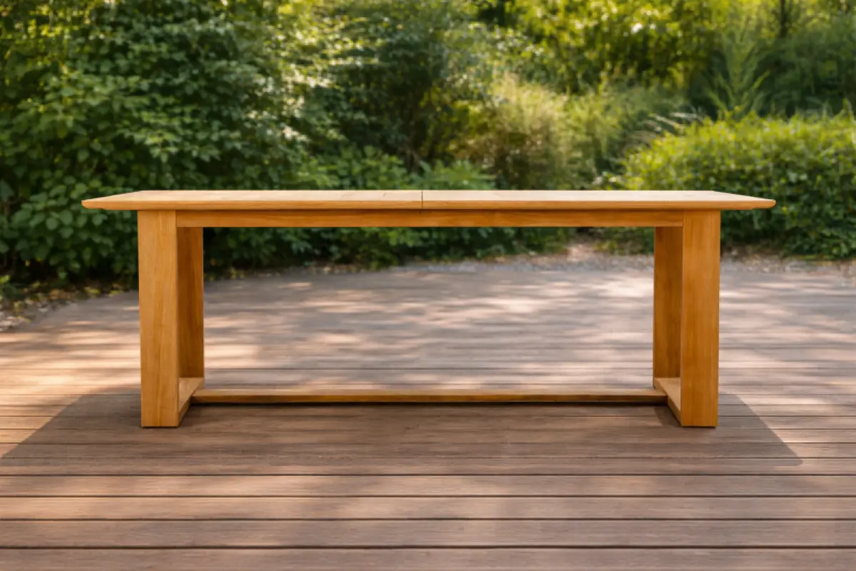 Ausziehbarer Teakholz Tisch Lena