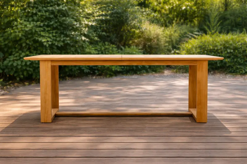 Ausziehbarer Teakholz Tisch Lena