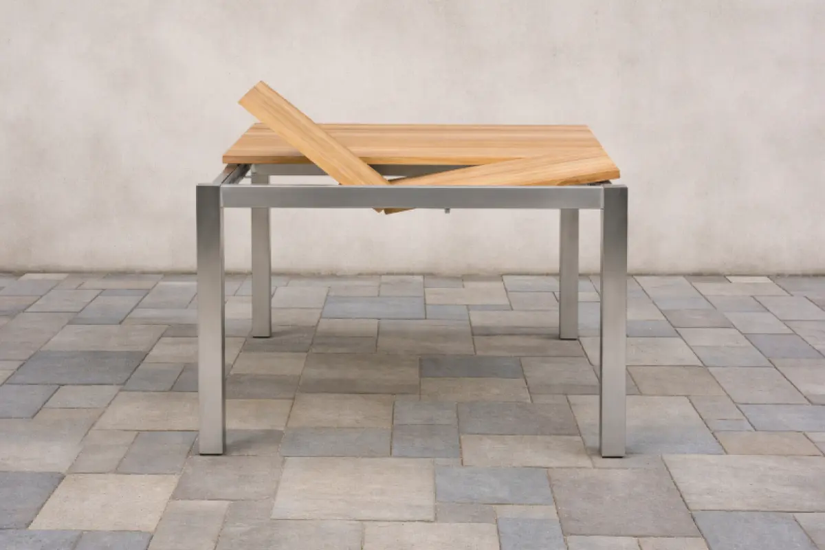 Ausziehbarer Teakholz Tisch Palmira