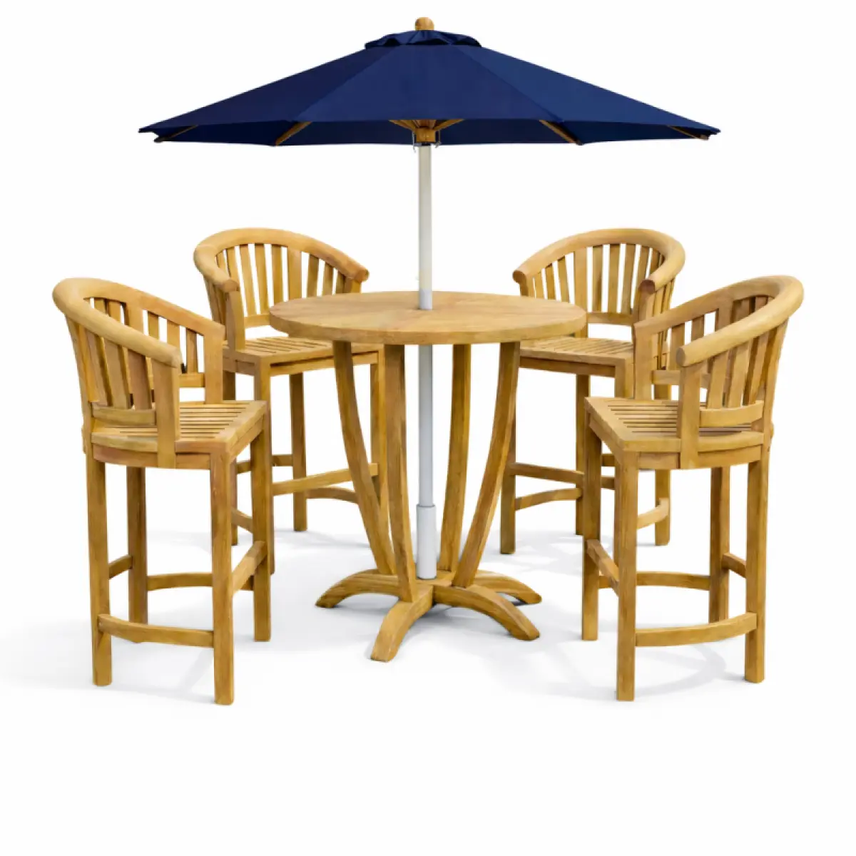 Bartisch Rund aus Teakholz Damla