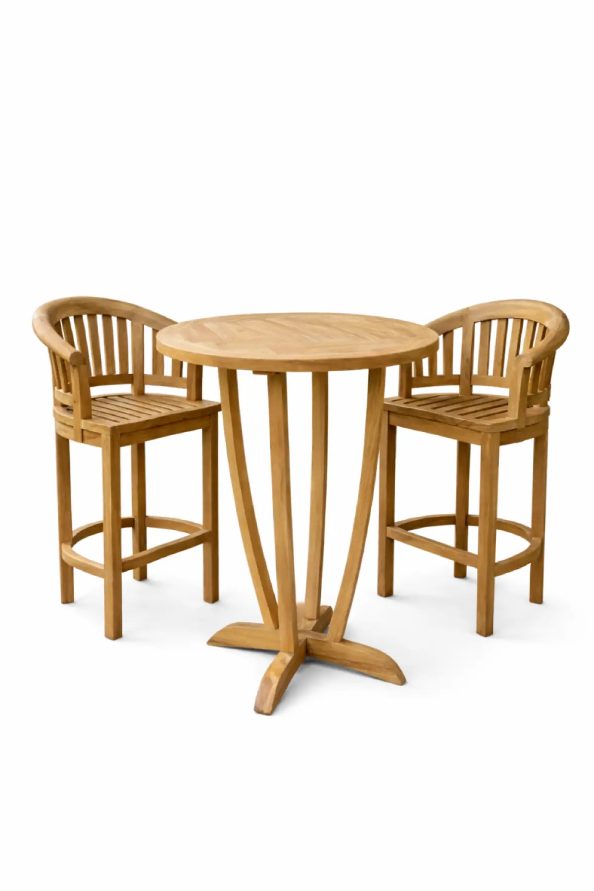 Bartisch Rund aus Teakholz Damla