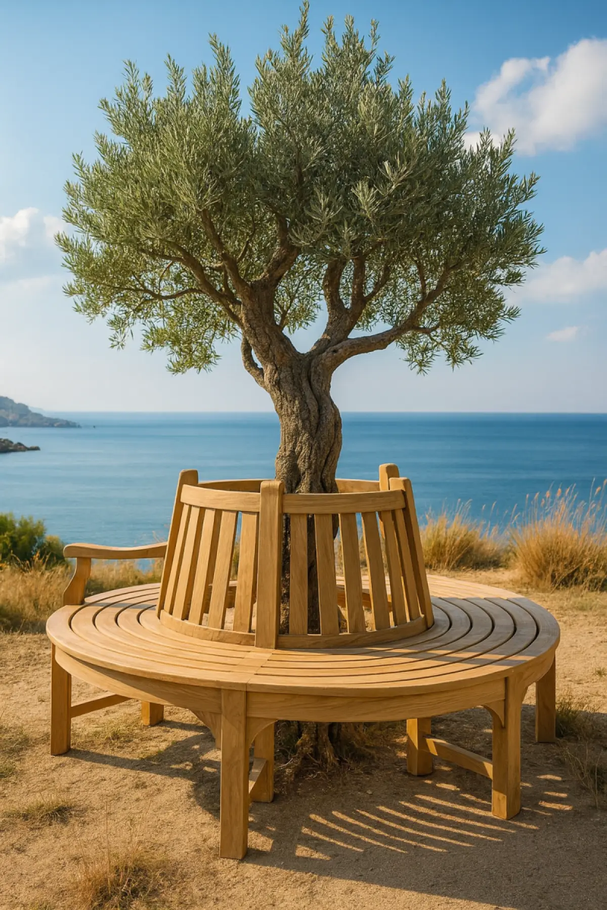 Baum Bank aus Teakholz Klasso