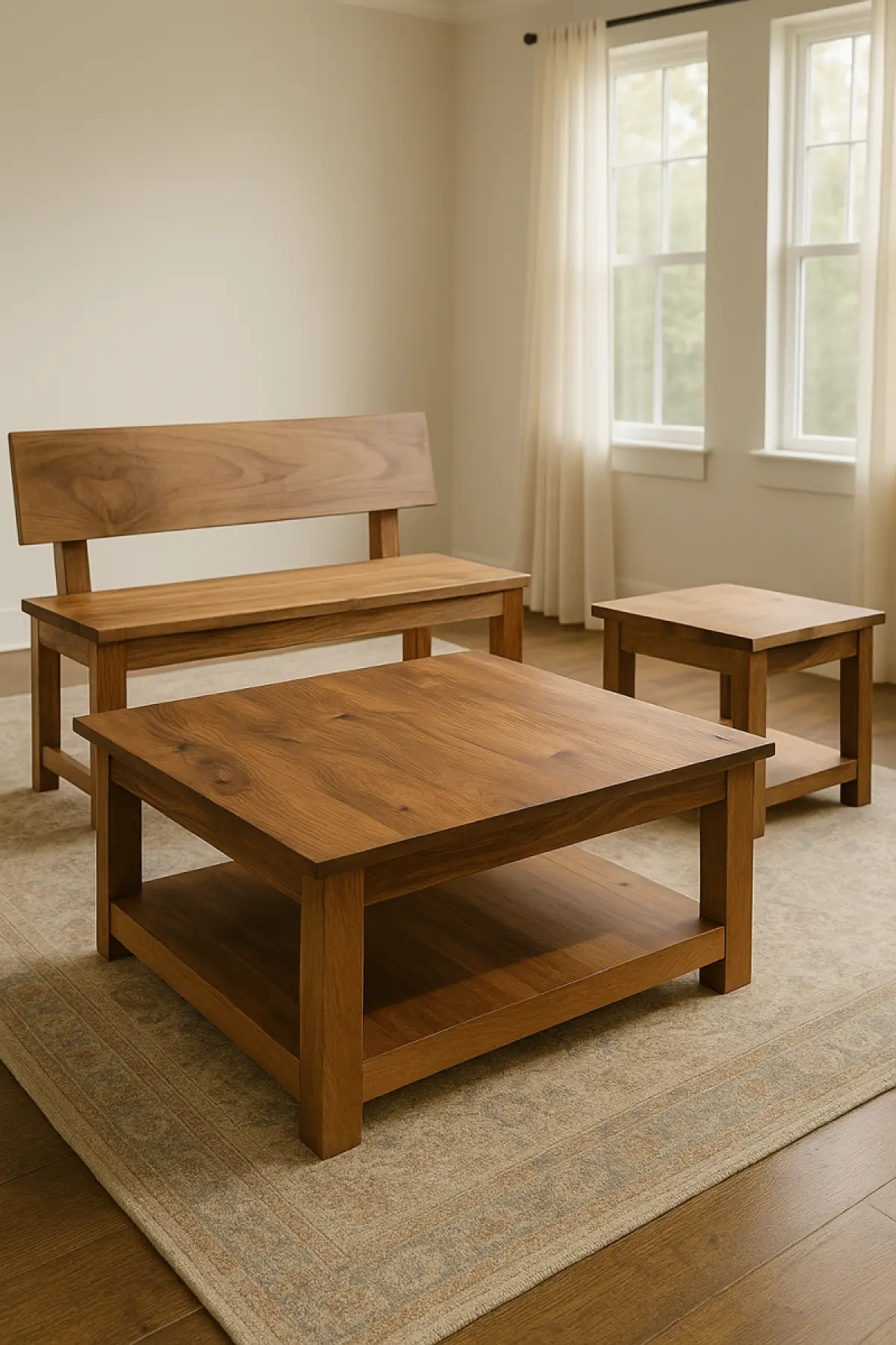 Couchtisch aus Walnuss Memo