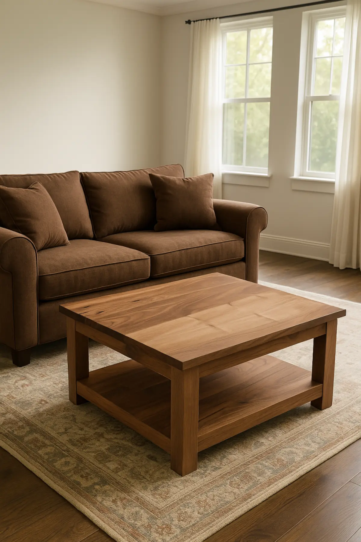 Couchtisch aus Walnuss Memo