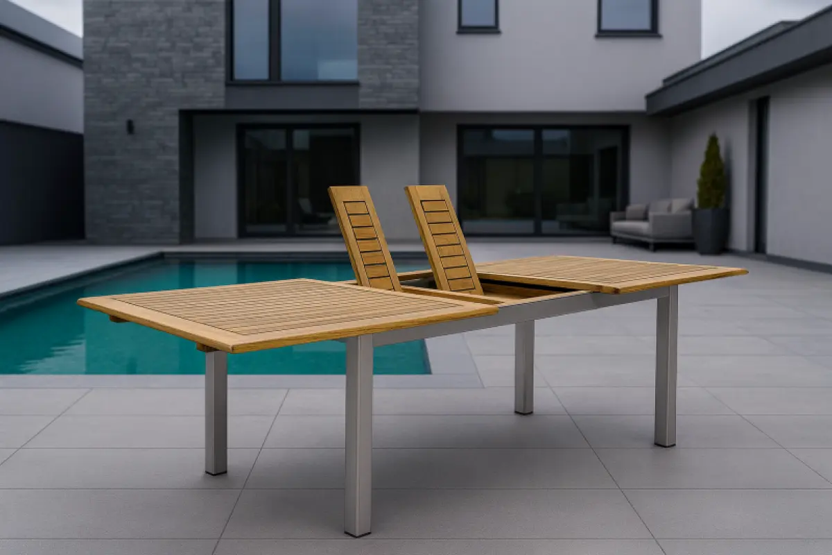 Doppel Ausziehbarer Gartentisch Tokio