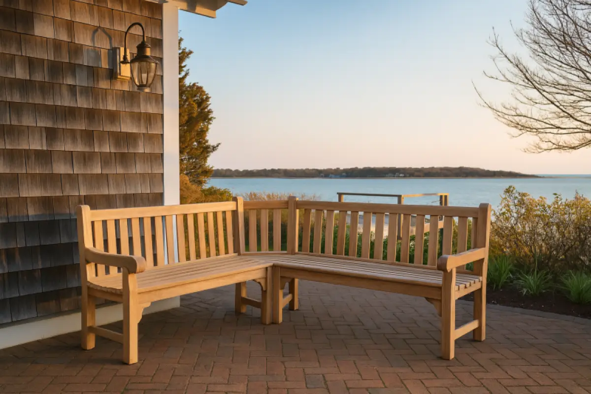 Eckbank aus Teakholz Zumba