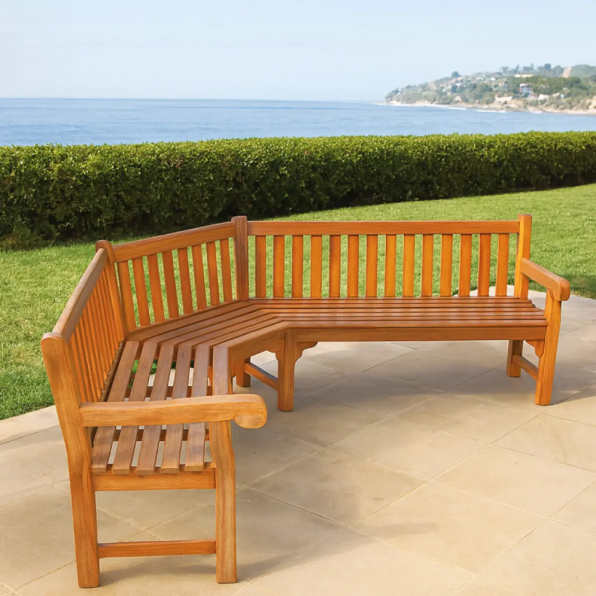 Eckbank aus Teakholz Zumba