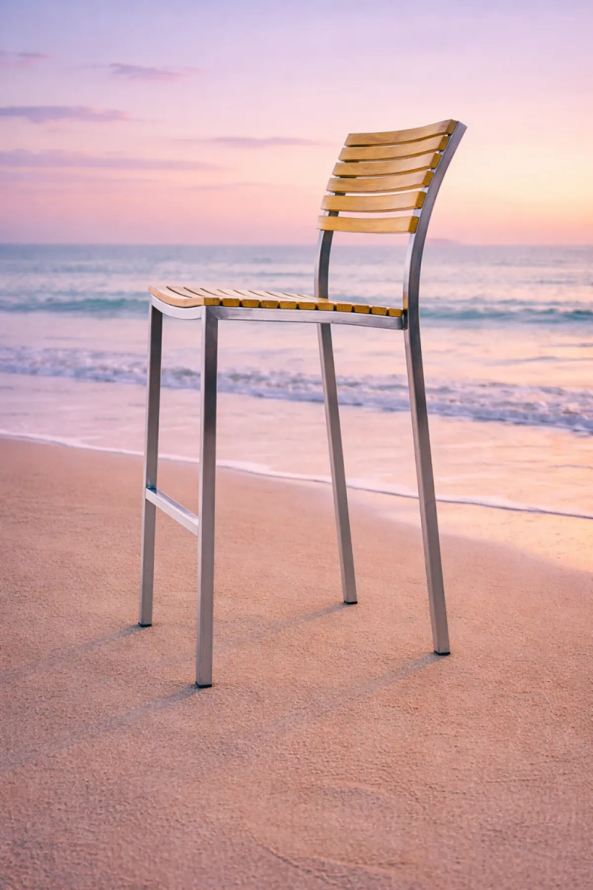 Garten Barstuhl aus Teakholz Memory