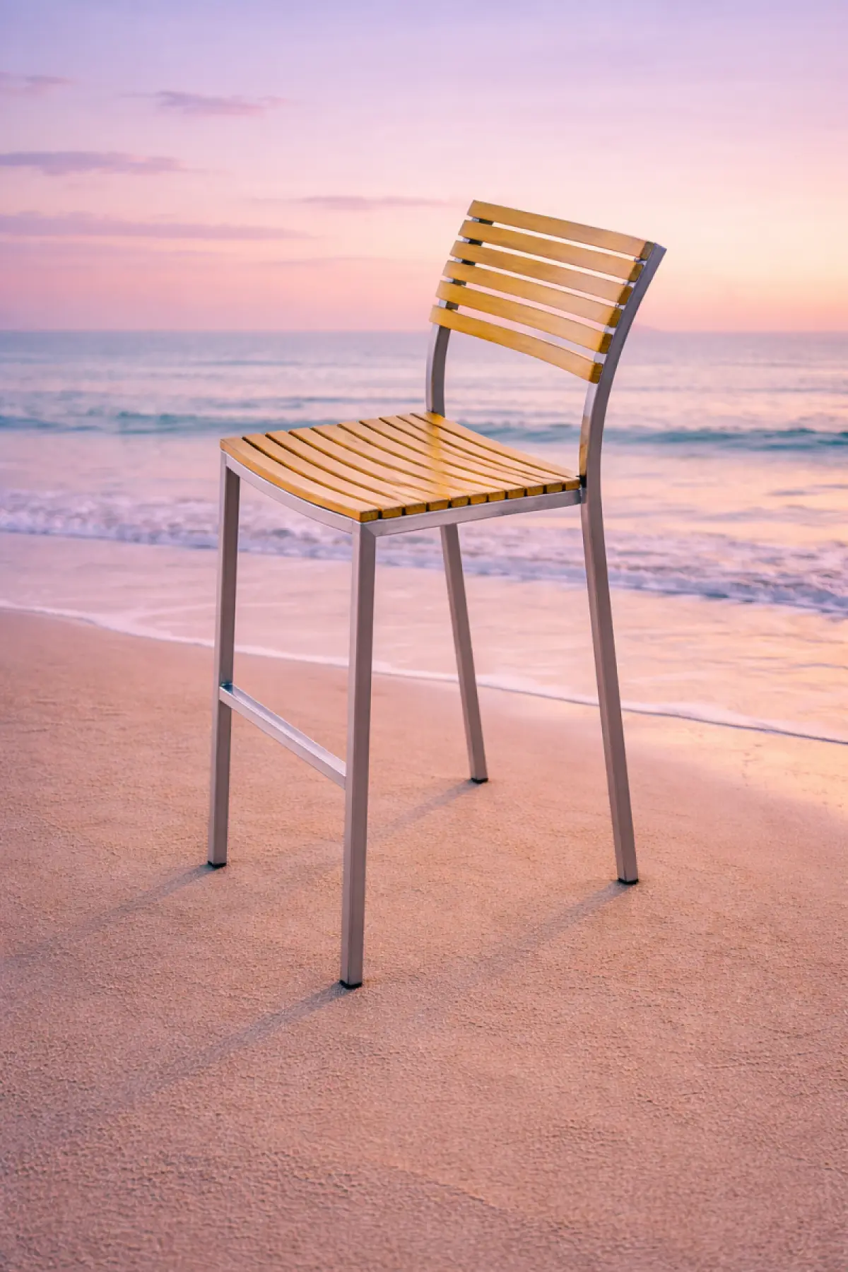 Garten Barstuhl aus Teakholz Memory