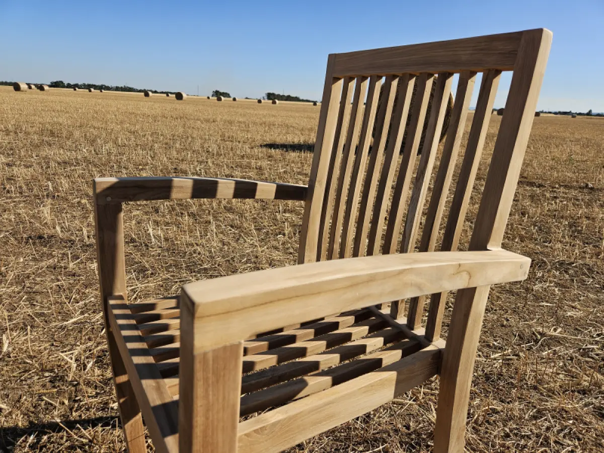 Teakholz Stapelstuhl Lori 