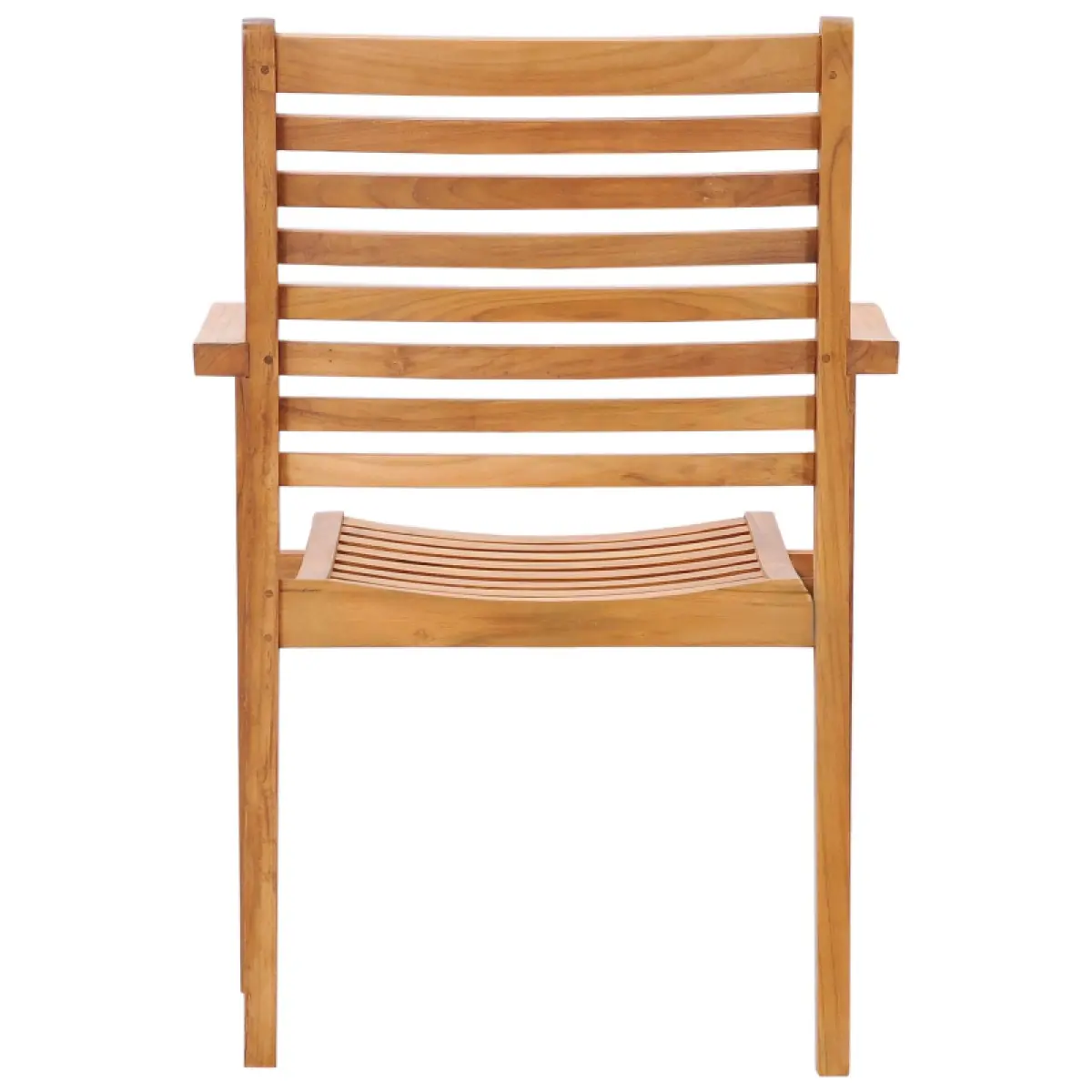 Garten-Stapelstuhl aus Teakholz Santa