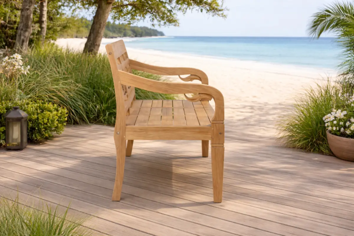 Gartenbank aus Teakholz Asya