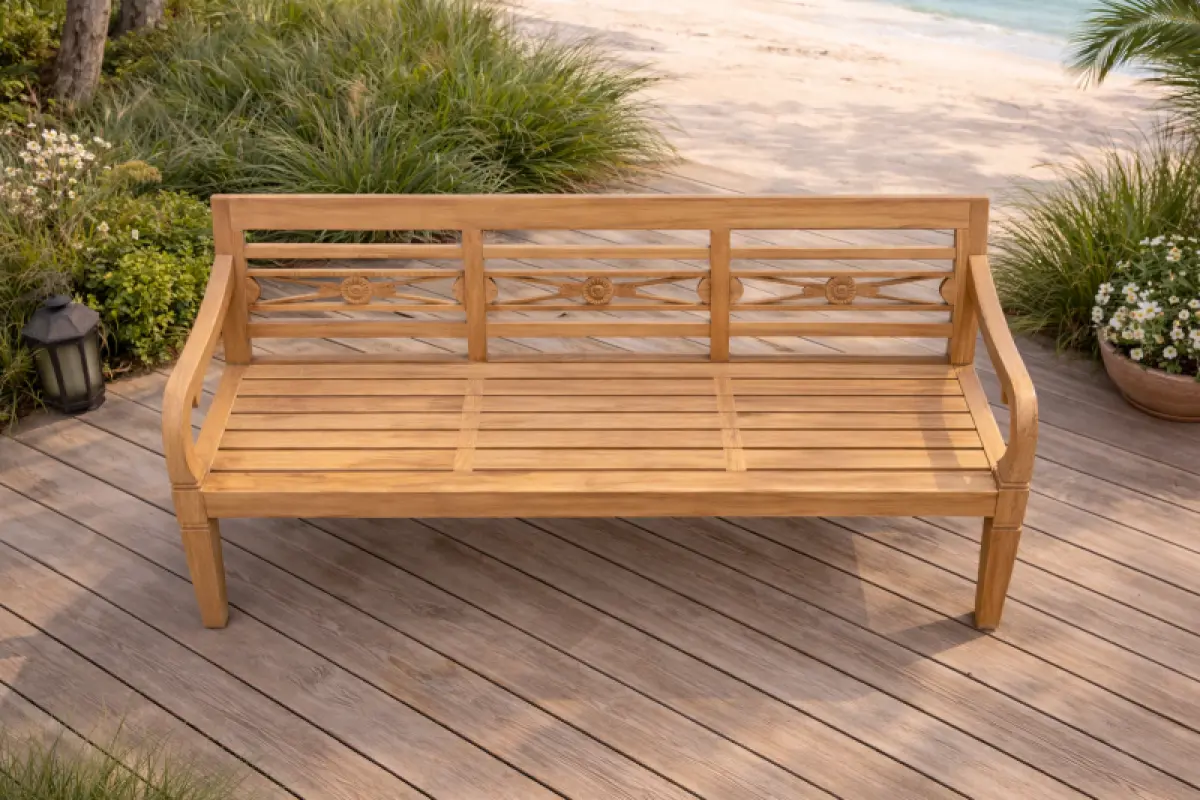 Gartenbank aus Teakholz Asya