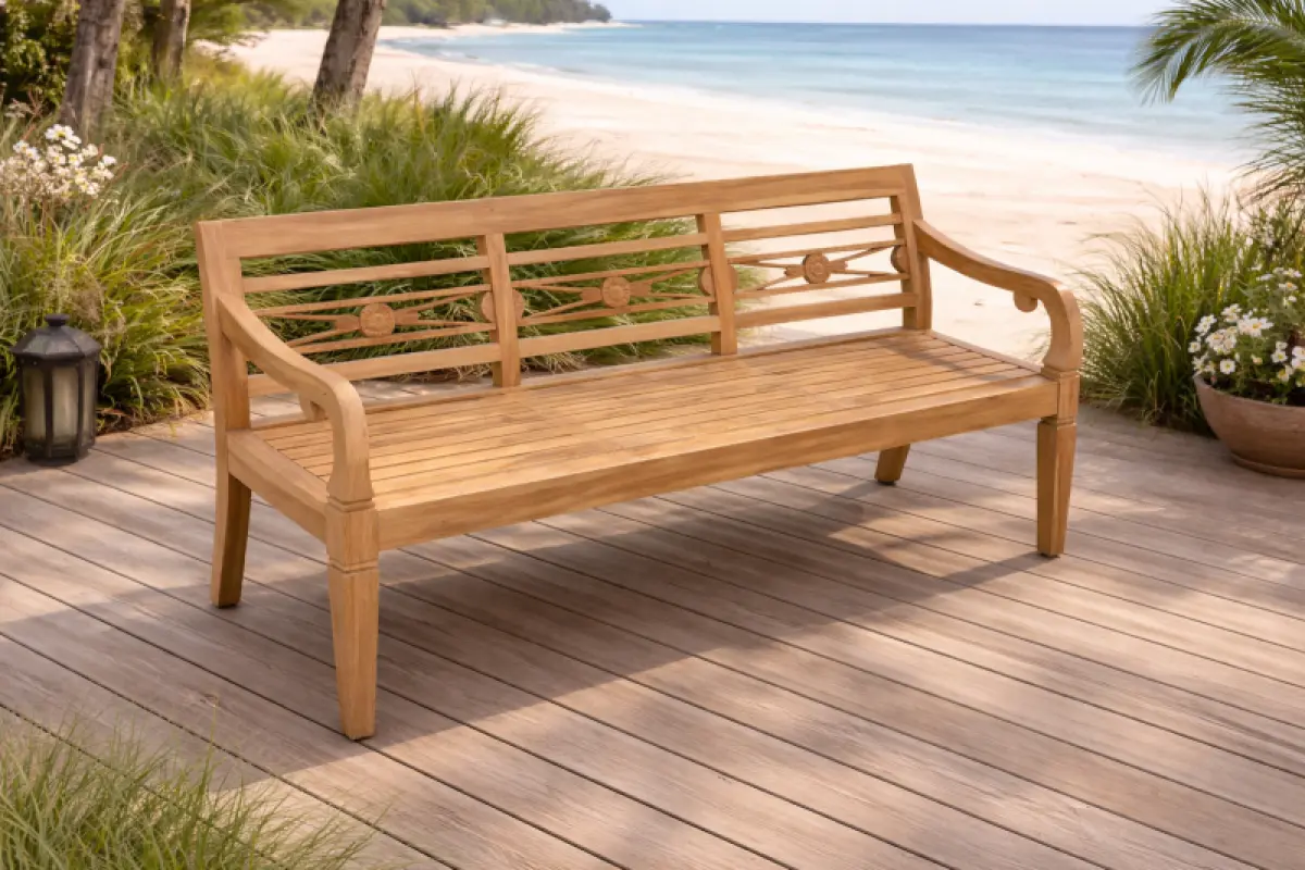 Gartenbank aus Teakholz Asya