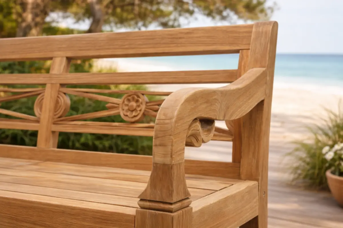 Gartenbank aus Teakholz Asya