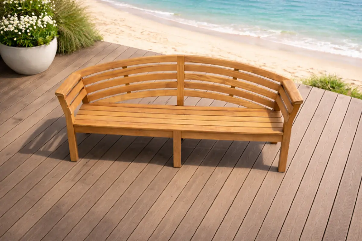Gartenbank aus Teakholz Borneo