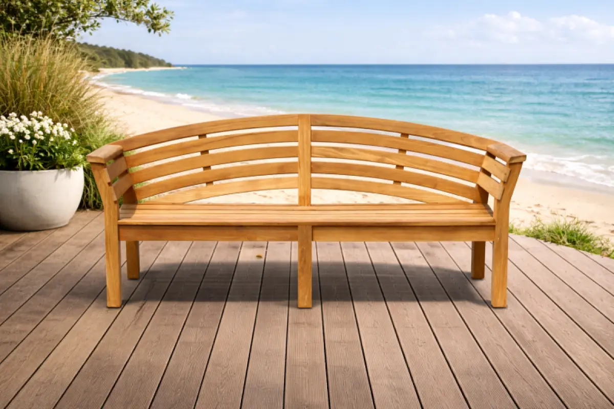Gartenbank aus Teakholz Borneo