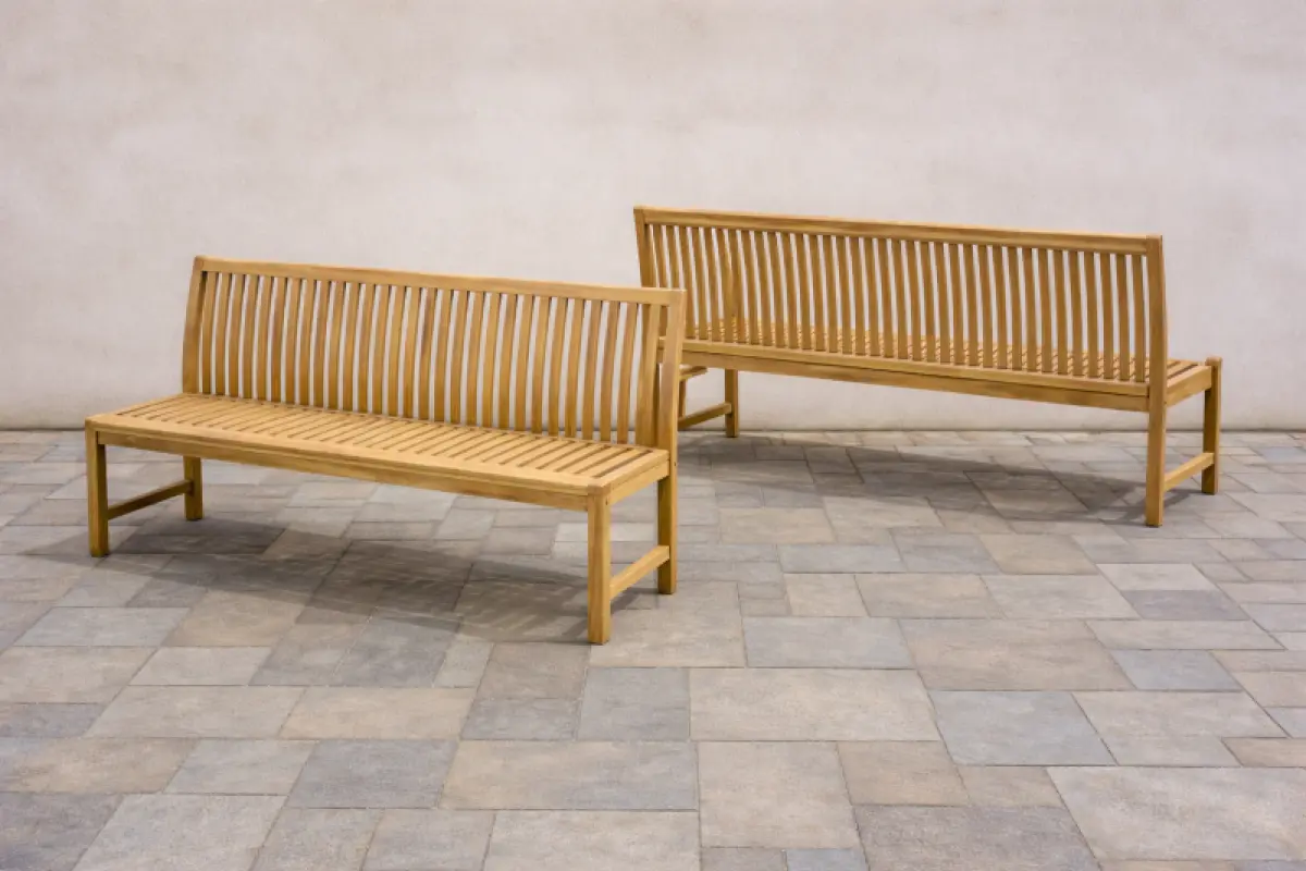 Gartenbank aus Teakholz Hawaii ohne Armlehne