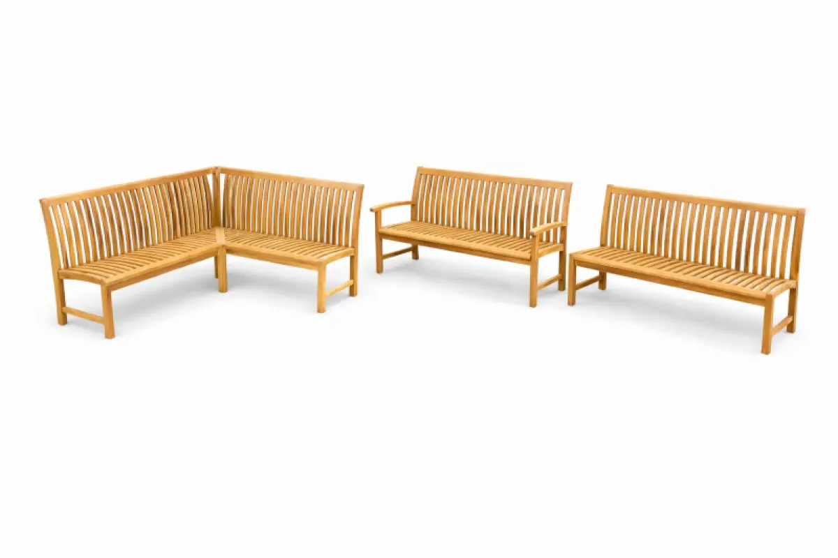 Gartenbank aus Teakholz Hawaii ohne Armlehne