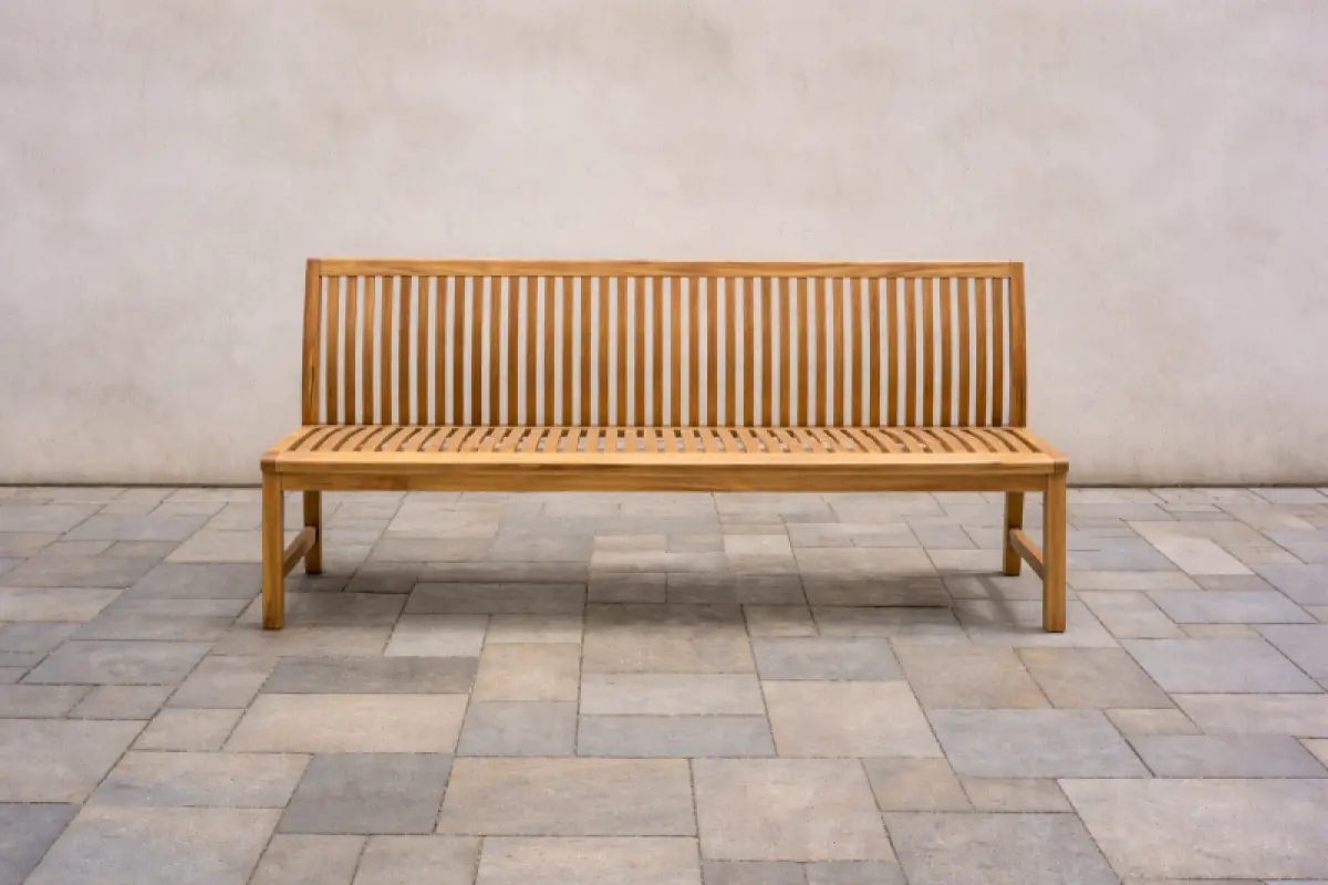 Gartenbank aus Teakholz Hawaii ohne Armlehne