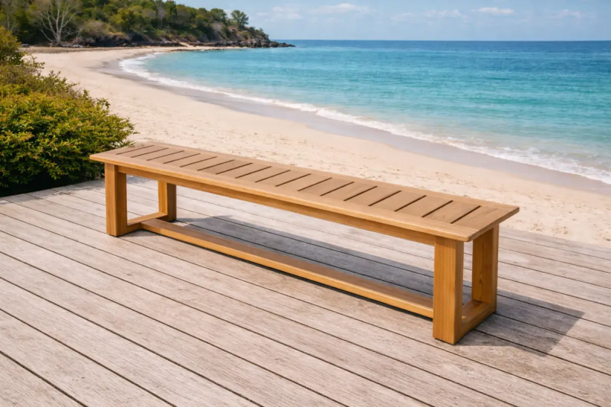 Gartenbank aus Teakholz Lena