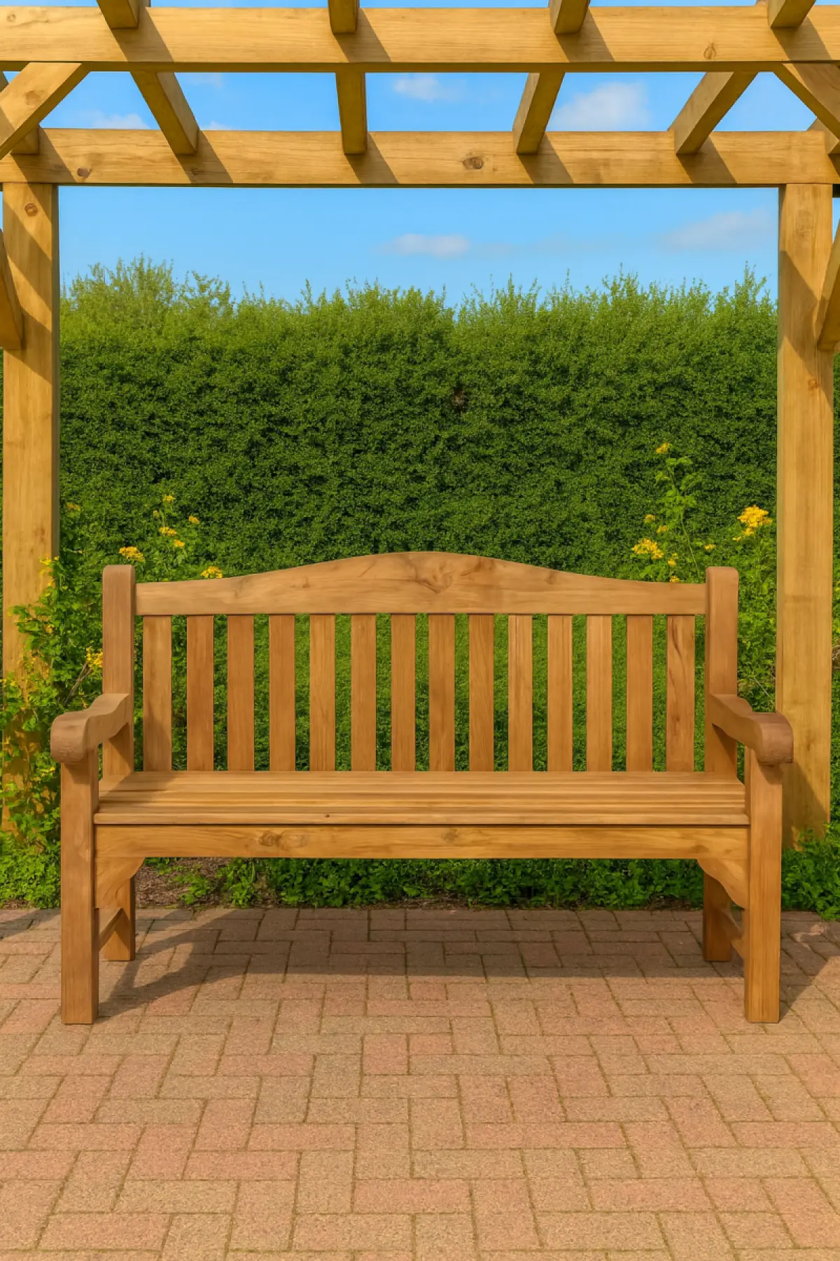 Gartenbank aus Teakholz Malavi