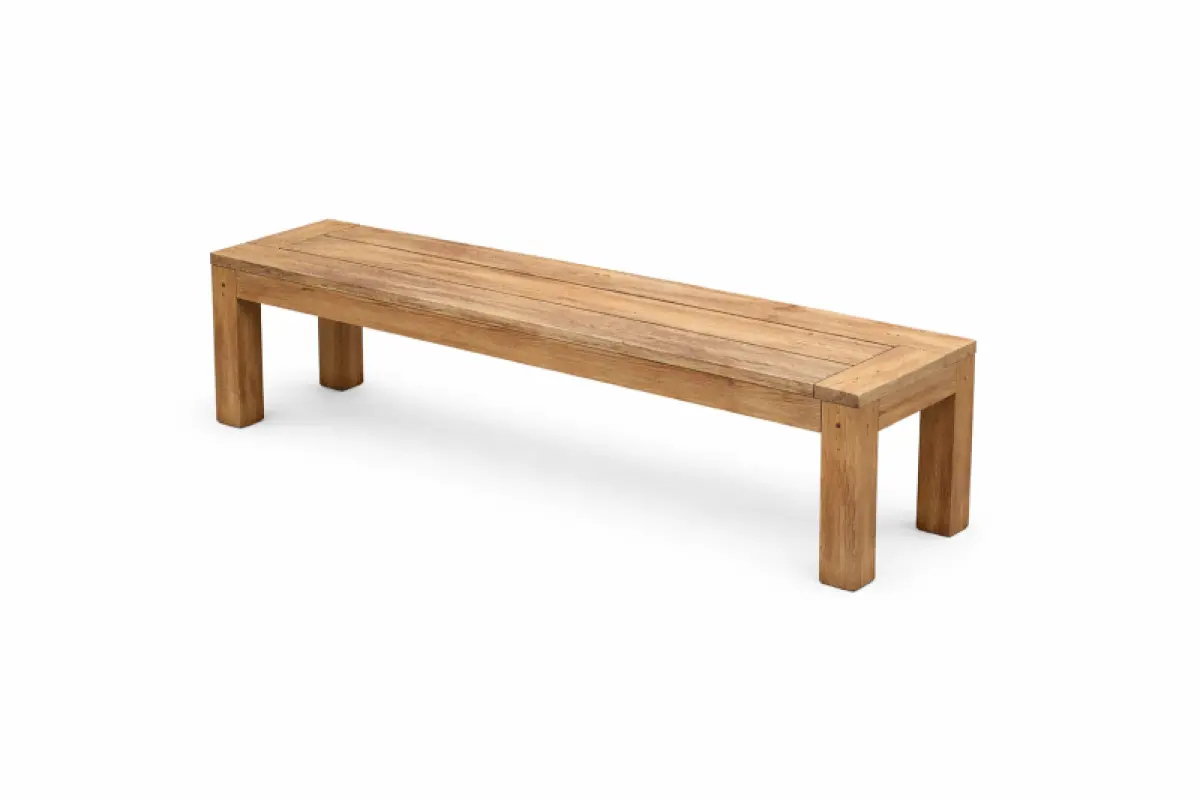 Gartenbank aus Teakholz Mamba ohne Rückenlehne