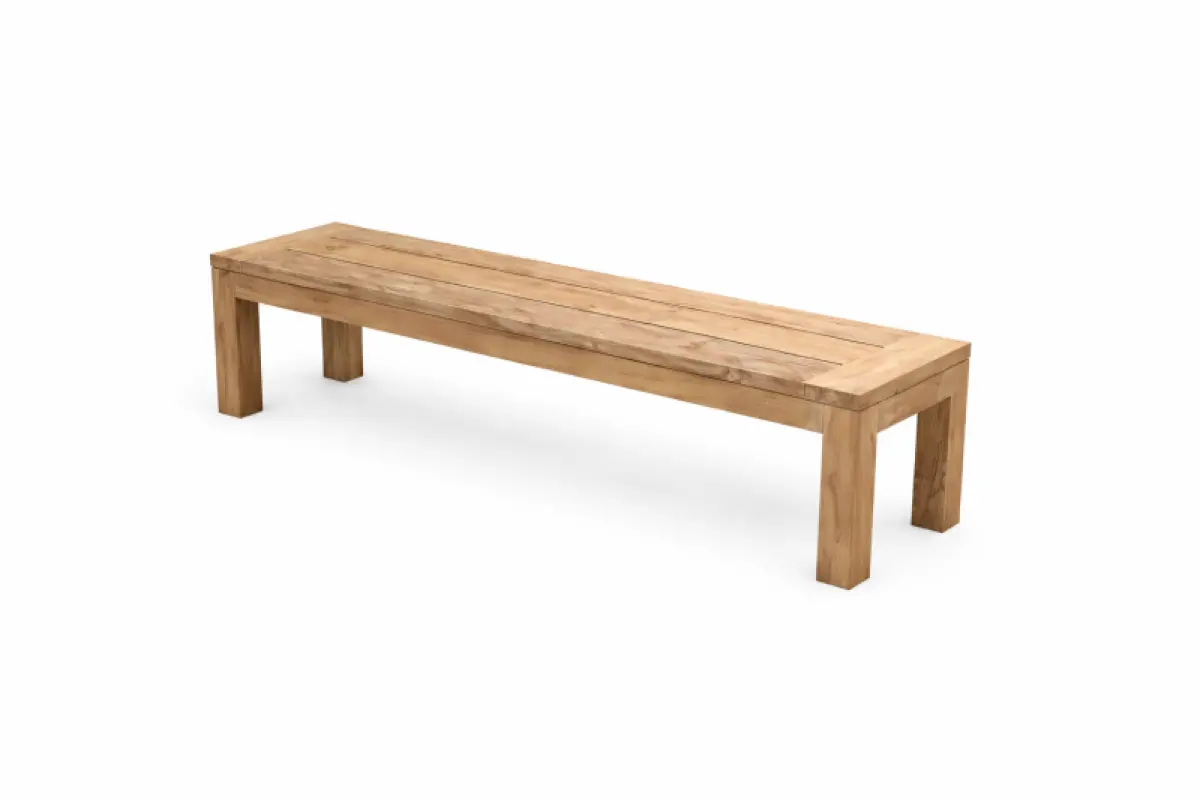 Gartenbank aus Teakholz Mamba ohne Rückenlehne