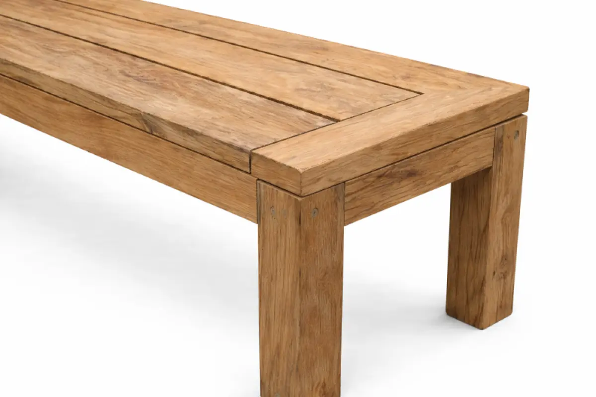 Gartenbank aus Teakholz Mamba ohne Rückenlehne