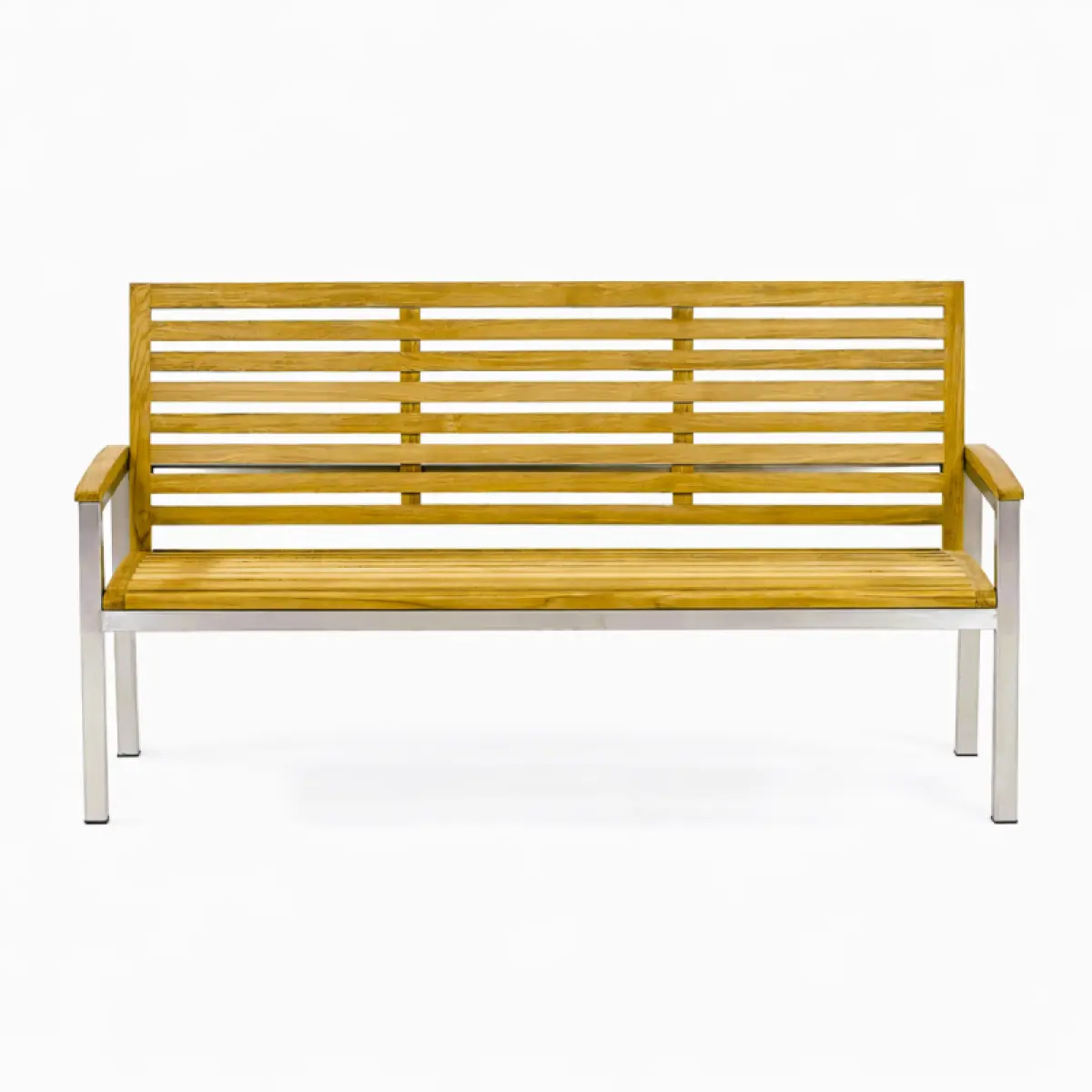 Gartenbank aus Teakholz Memory mit Armlehne 