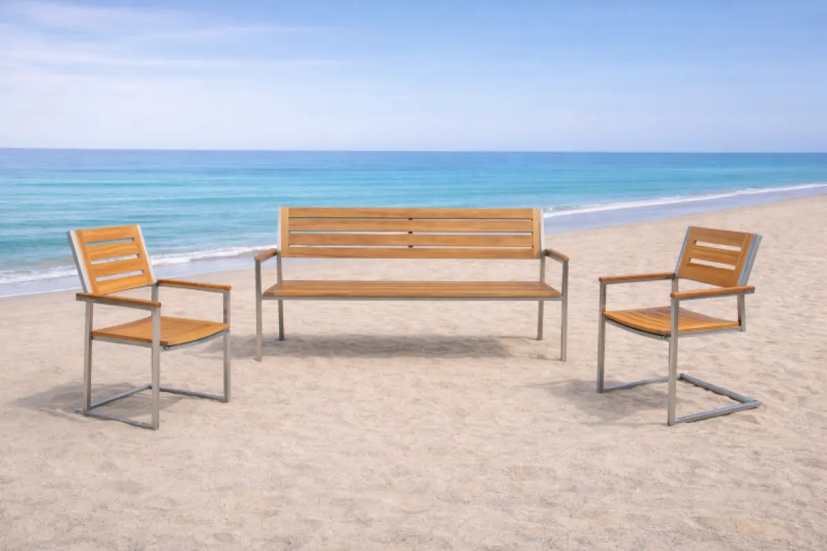 Gartenbank aus Teakholz Tokio