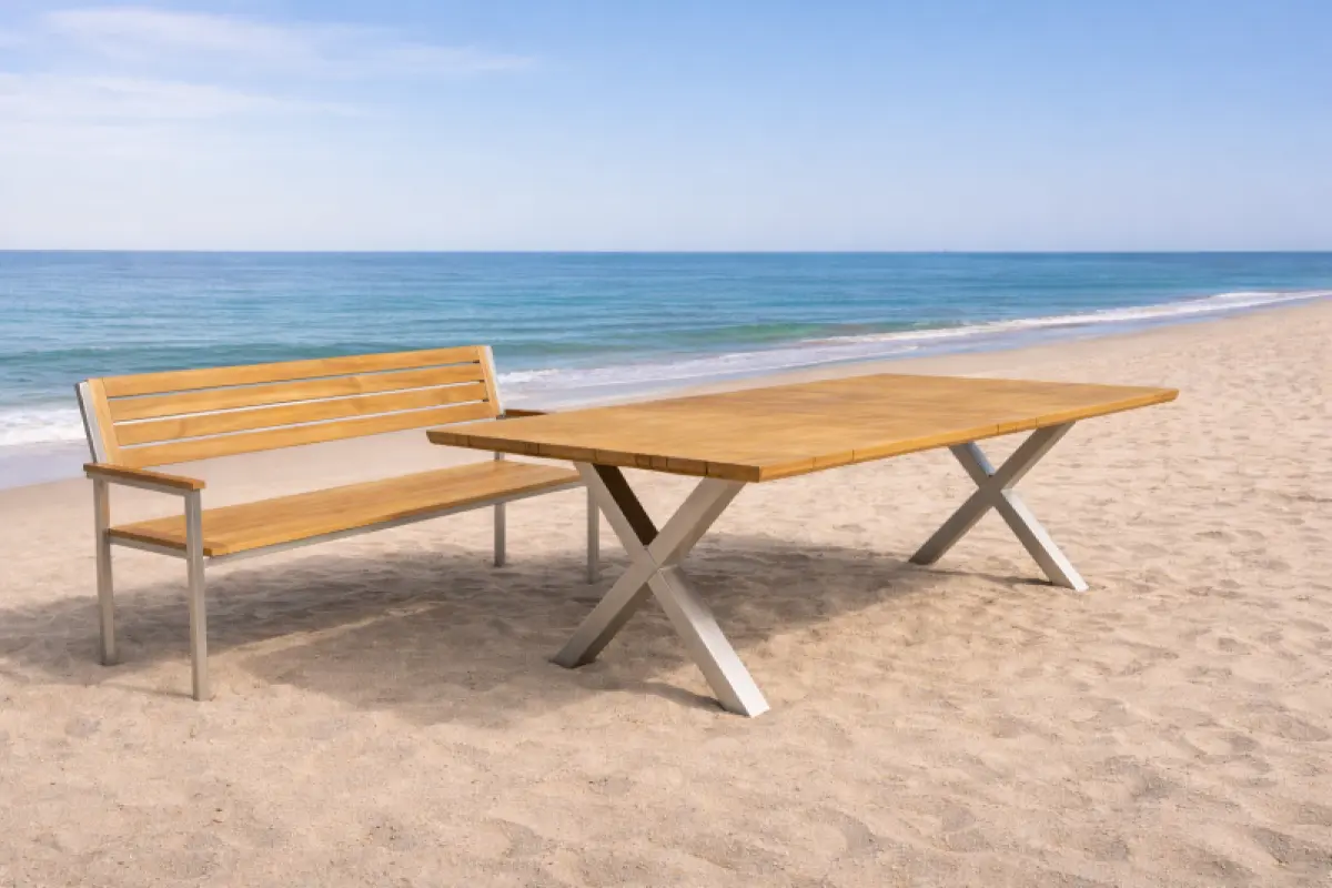 Gartenbank aus Teakholz Tokio