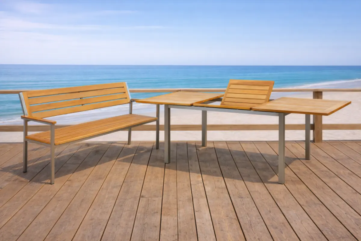 Gartenbank aus Teakholz Tokio