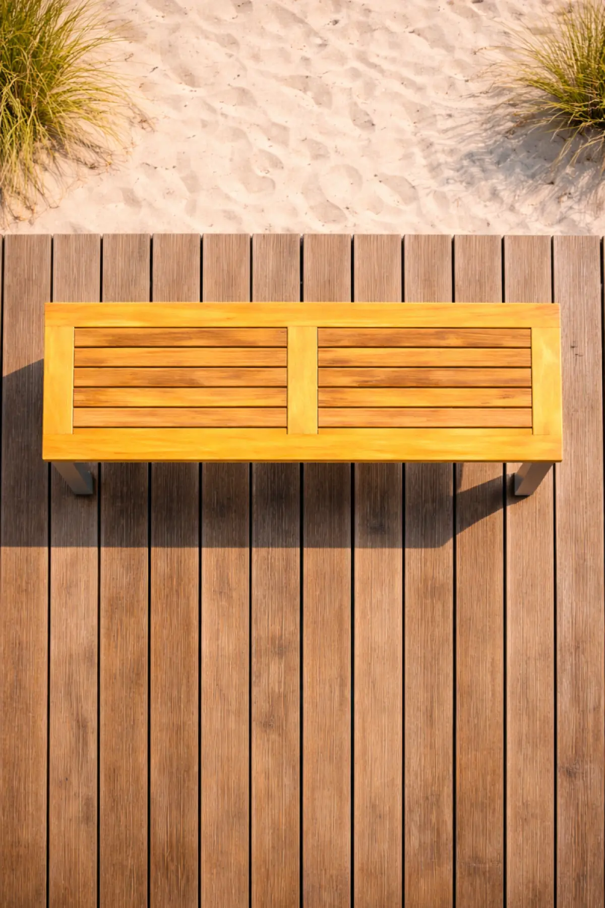 Gartenbank aus Teakholz Tokio ohne Rückenlehne 