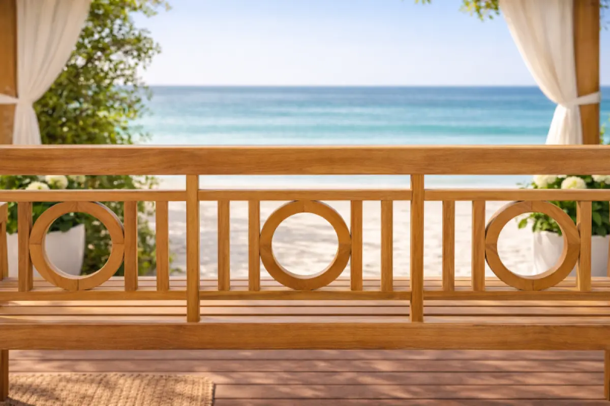 Gartenbank aus Teakholz Zero