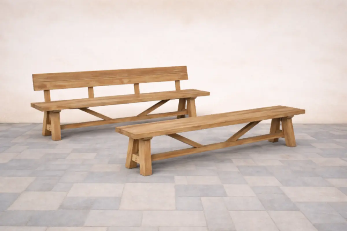 Gartenbank Narya mit Rückenlehne