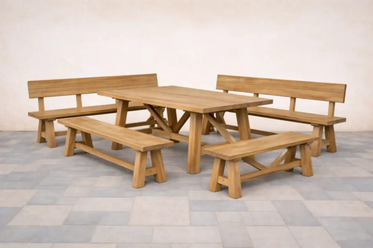 Gartenbank Narya mit Rückenlehne