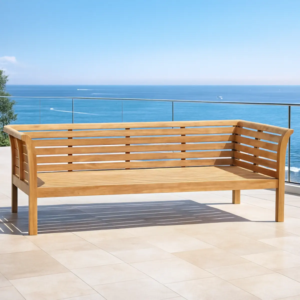 Gartensofa aus Teakholz- Daybed Tulga