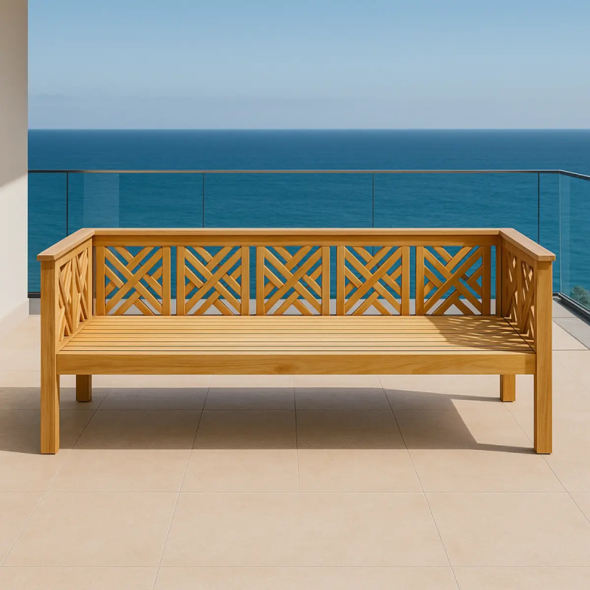 Gartensofa aus Teakholz- Daybed Turcano
